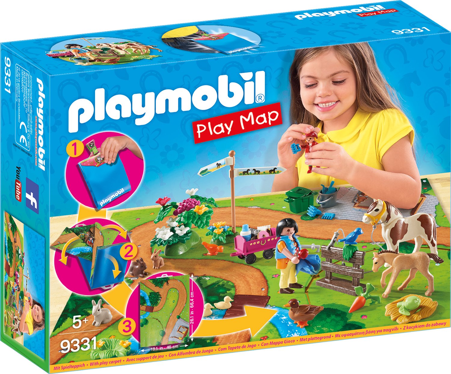 Playmobil 9331 Play Map Pony Outing Play
