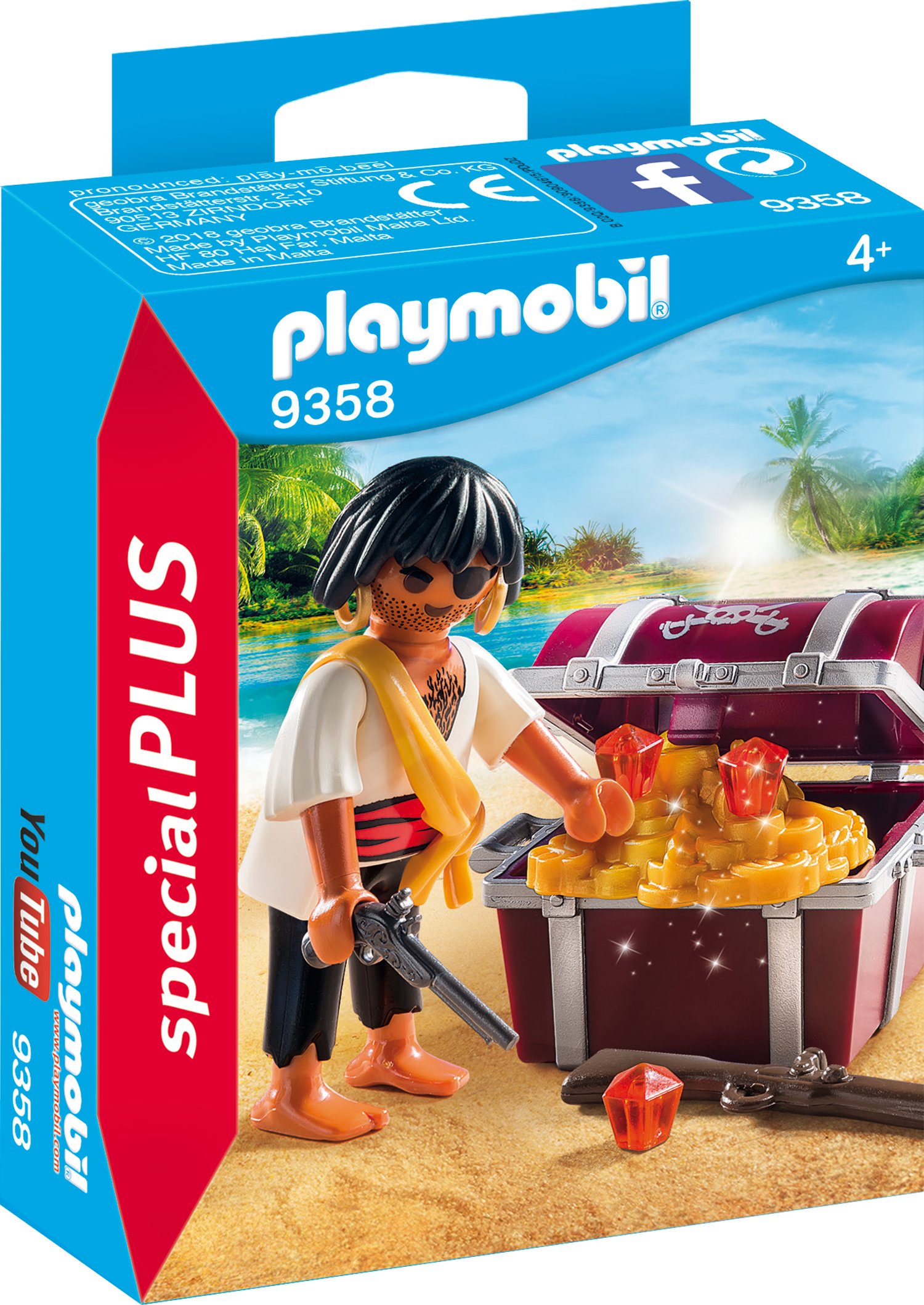 Playmobil Pirate With Treasure Chest Game