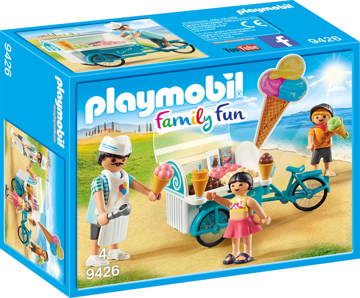 Playmobil Bicycle With Ice Cream Van Game
