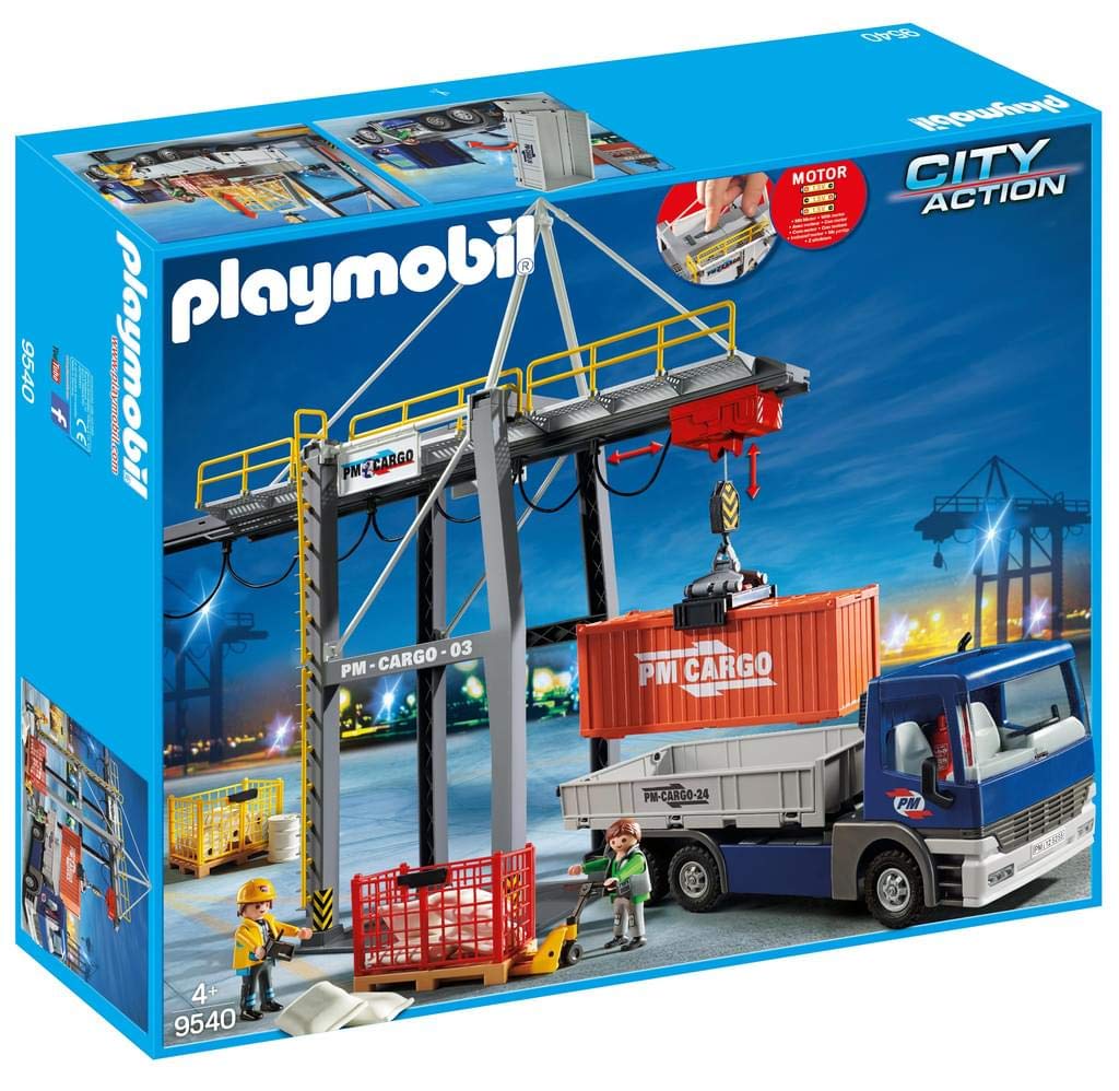 Playmobil City Action Electric Loading Crane With Truck