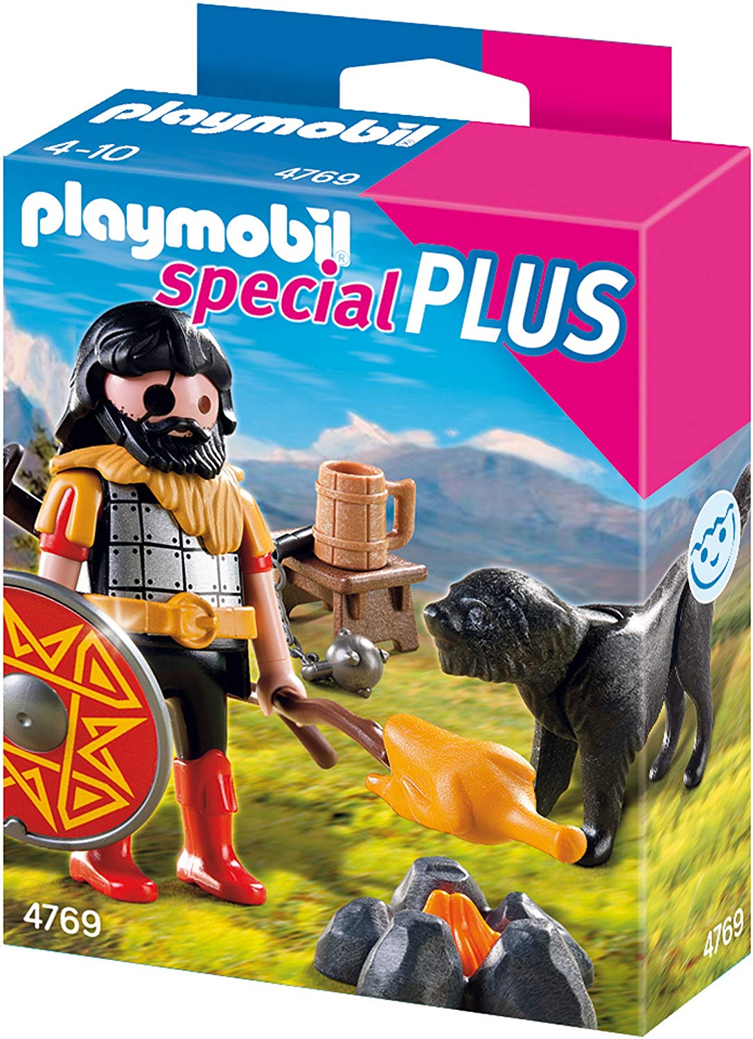 Playmobil Barbarian With Dog At Campfire By Playmobil