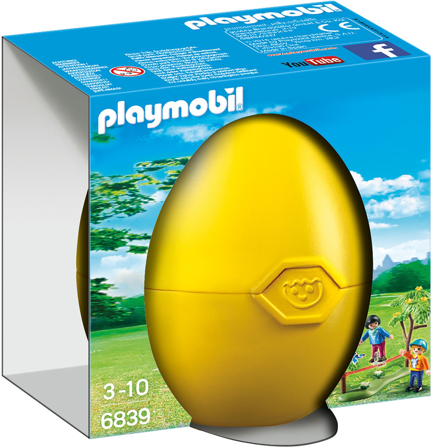Playmobil Eastern Yellow Easter Egg Slackline With Children
