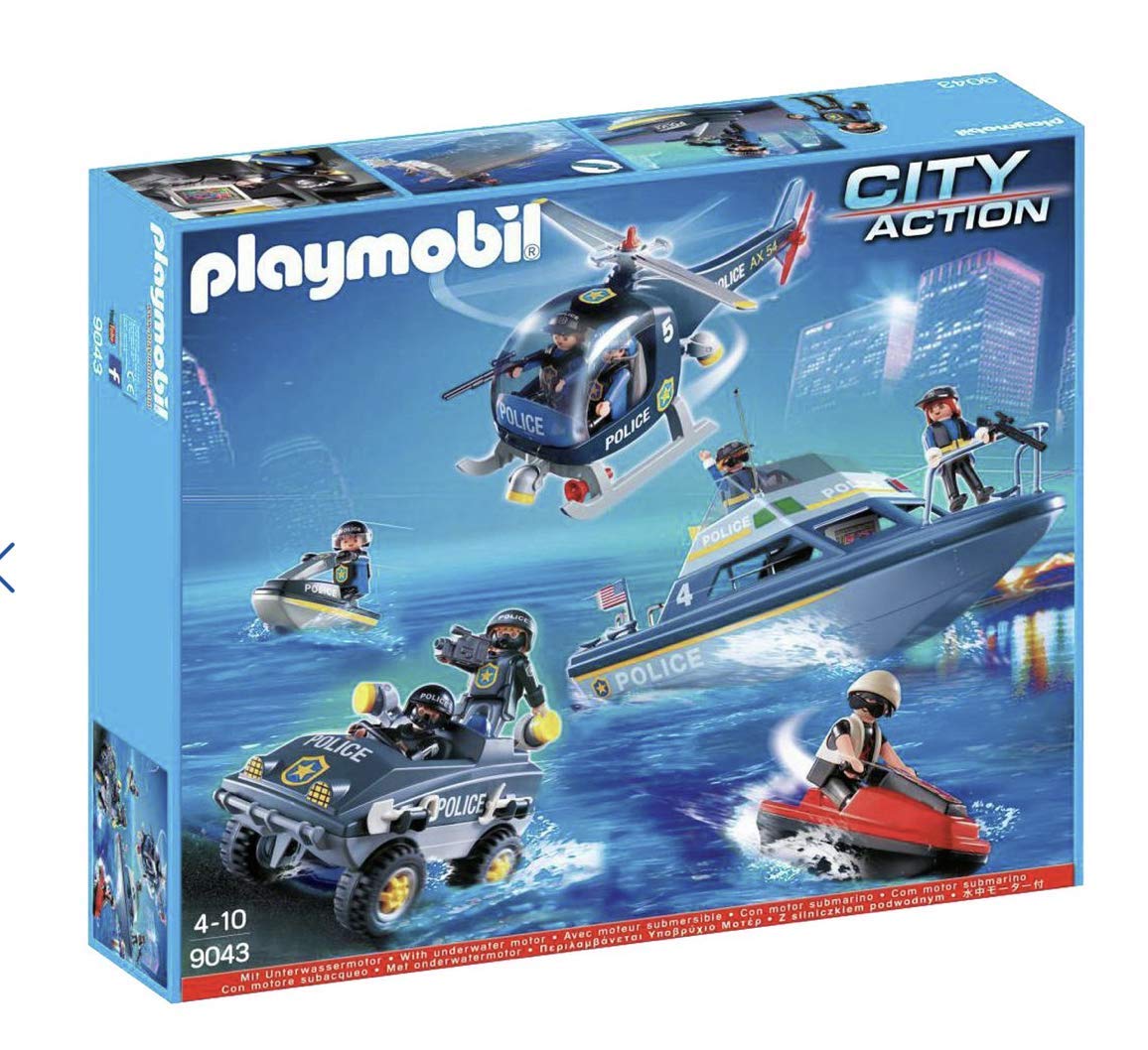 Playmobil Police Set With Underwater Motor