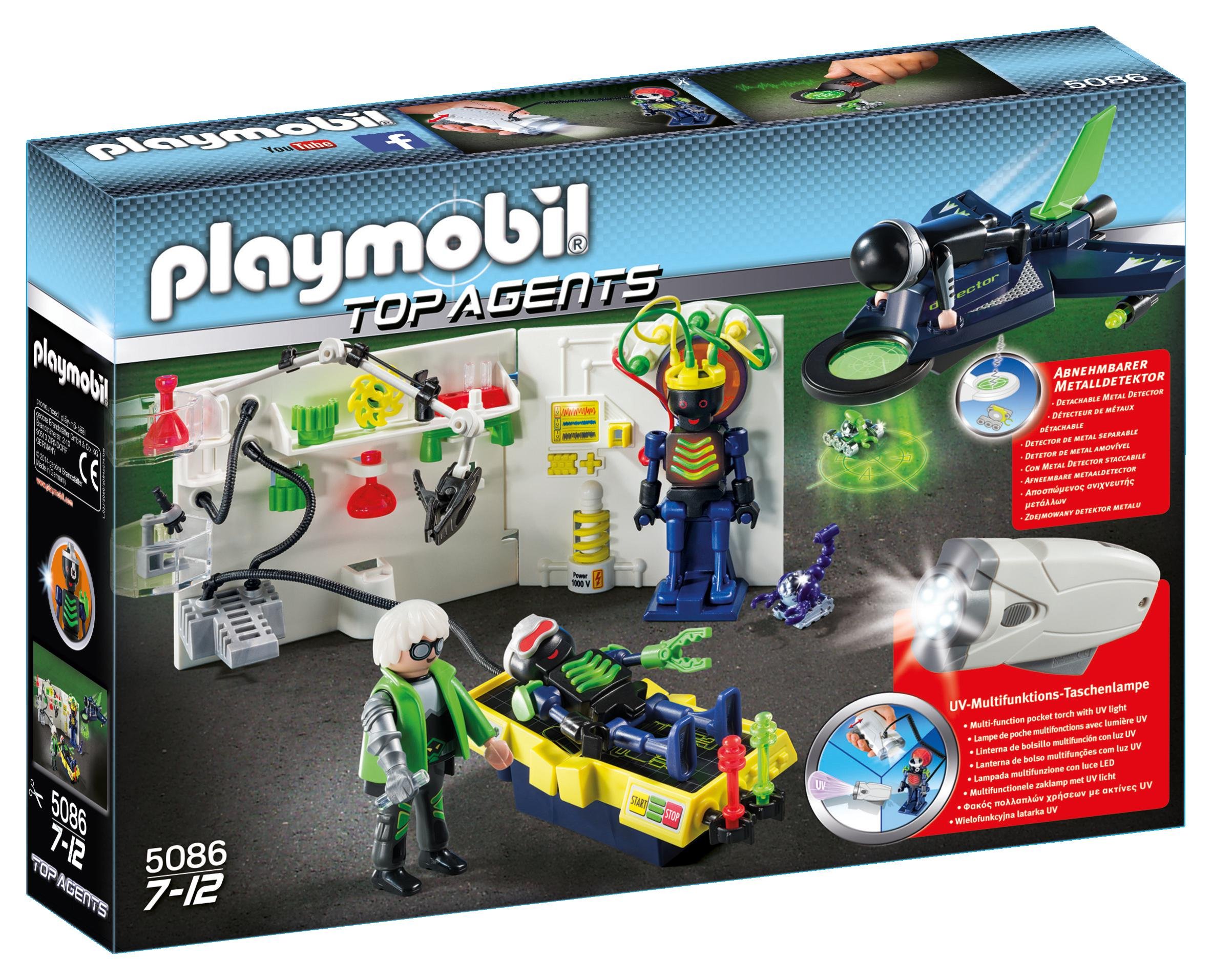 Playmobil Top Agents Agent Labatory With Jet