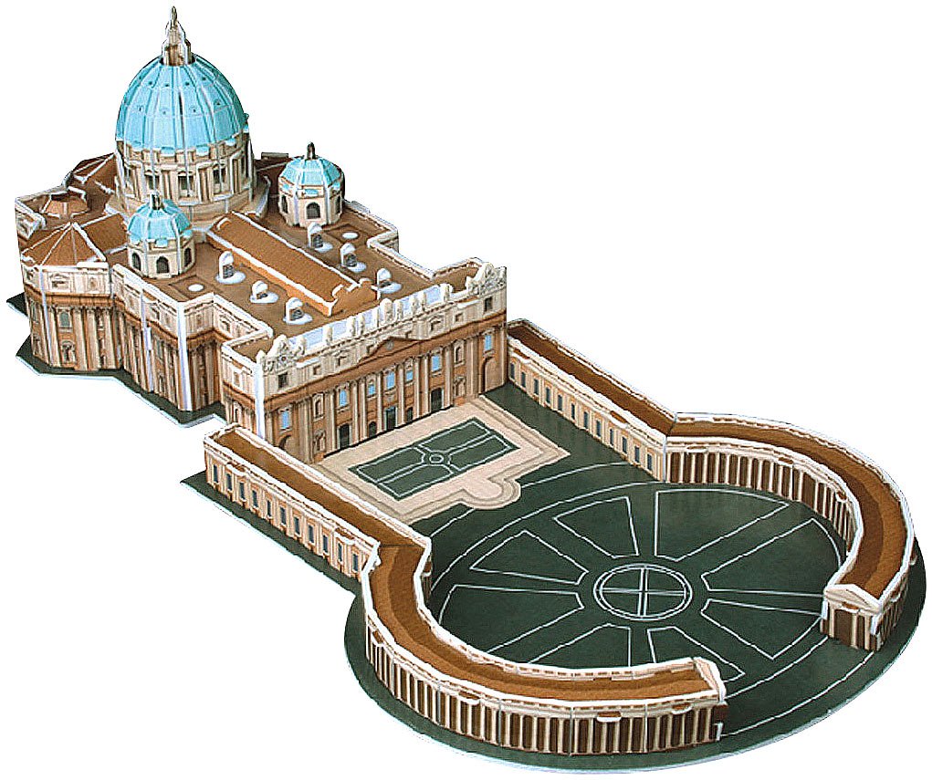 Puzzle With D Petersplatz St Peters Basilica In The Vatican In Rome