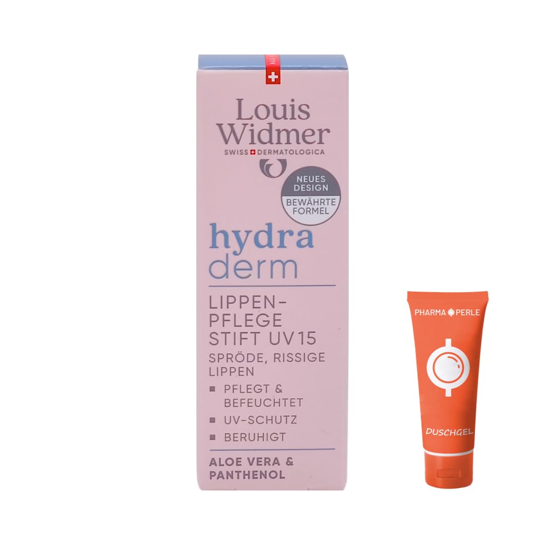 Louis Widmer Hydraderm Lip Care Pen UV 15, 1 x 4.5 ml I Soothing Care for Brittle Lips I with Aloe Vera, Panthenol & SPF 15 I Vegan, No Microplastics I Economy Set Plus Pharma Perle Giveaway