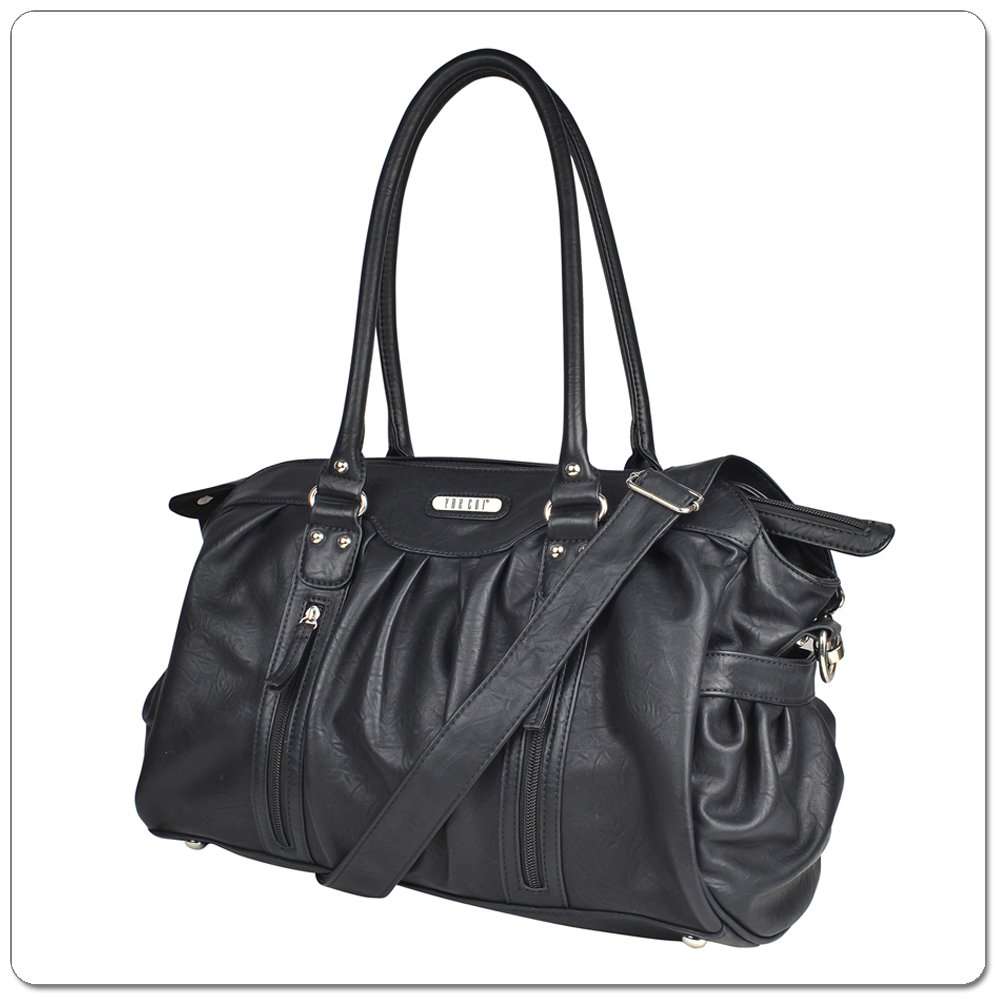 Vanchi Nu Leather Doctor Bag (Chicory/Black)