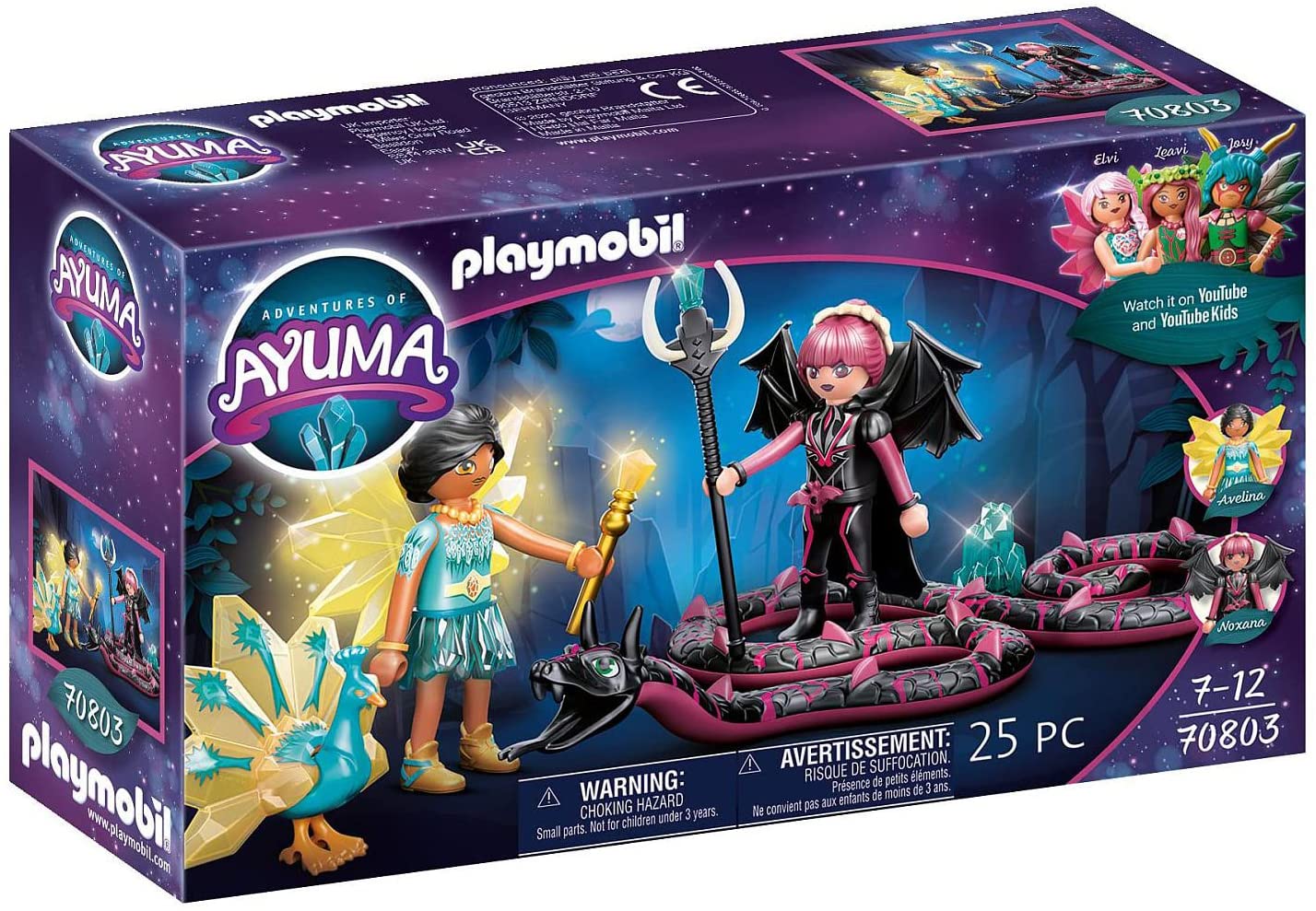 PLAYMOBIL Adventures of Ayuma 70803 Crystal Fairy and Bat Fairy with Soul A