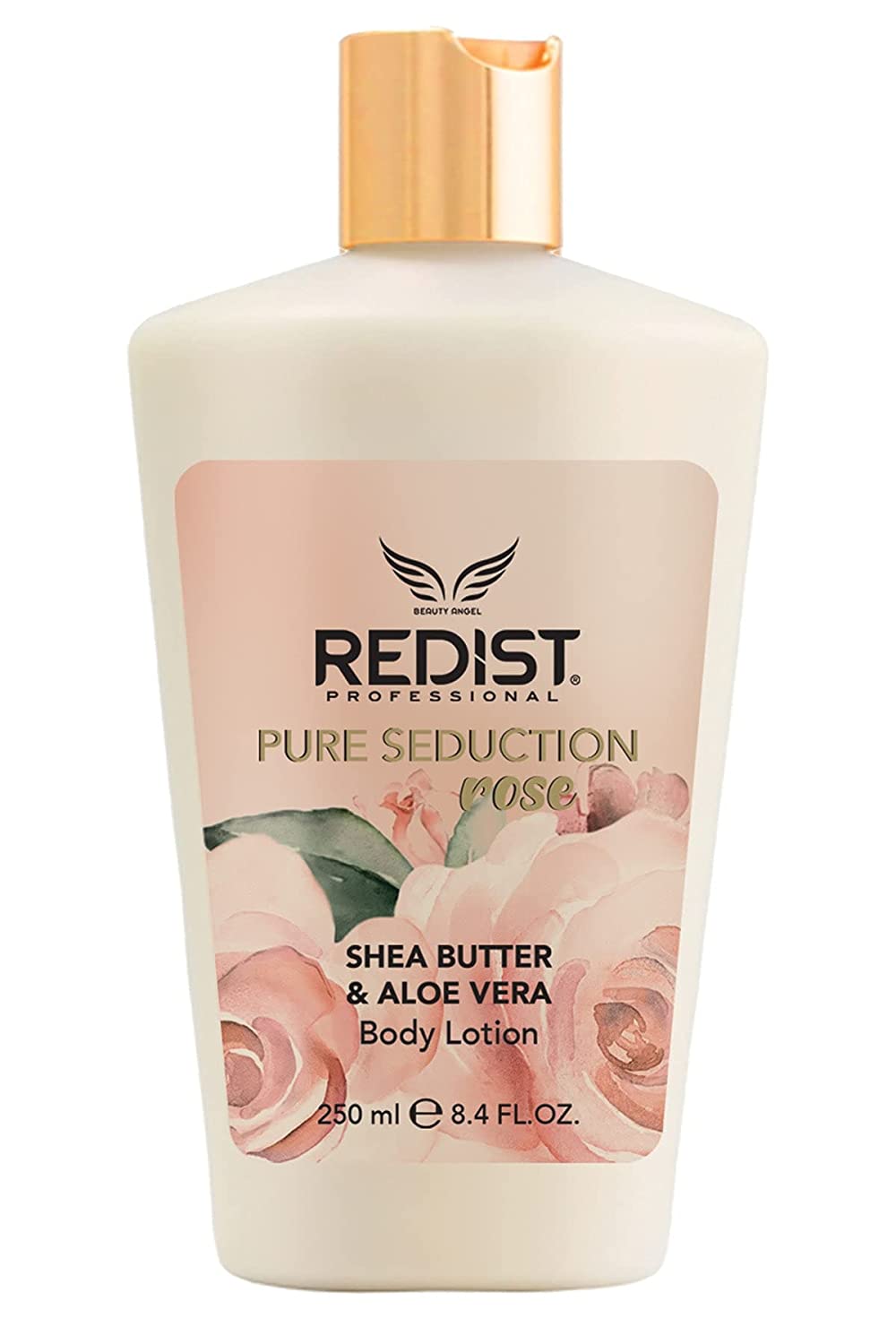 Redist Body Lotion 250 ml | Shea Butter & Aloe Vera | Body Care Lotion for All Skin Types | Immediately Absorbing Body Lotion | Women\'s Body Cream | Moisturiser | (Pure Seduction Rose)