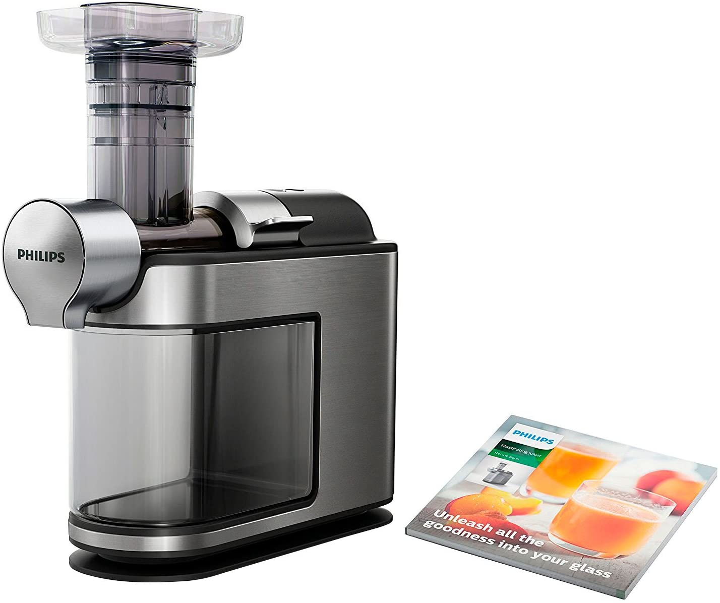 Philips Domestic Appliances Philips Juicer - 200W, 1L, NutriU Recipe App, Large Filling Opening, Quick Clean (HR1949/20)