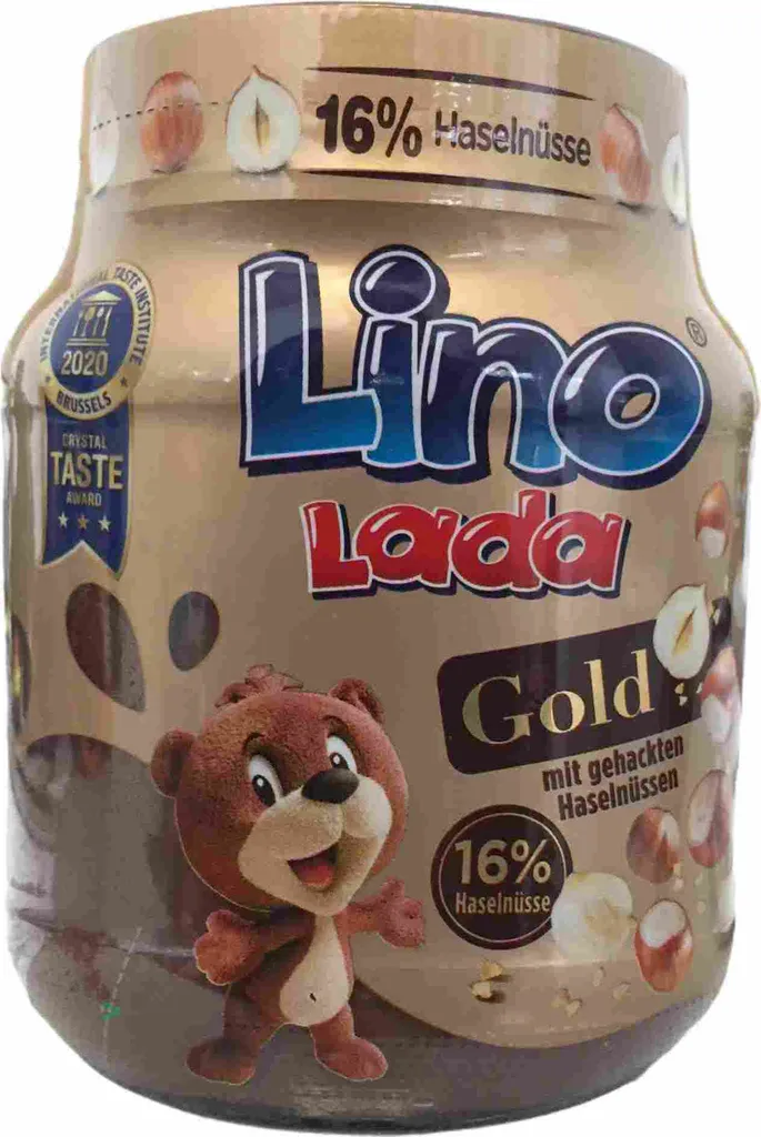 Podravka Lino Lada Gold, Milch- und Haselnuss Creme, 350g Glas