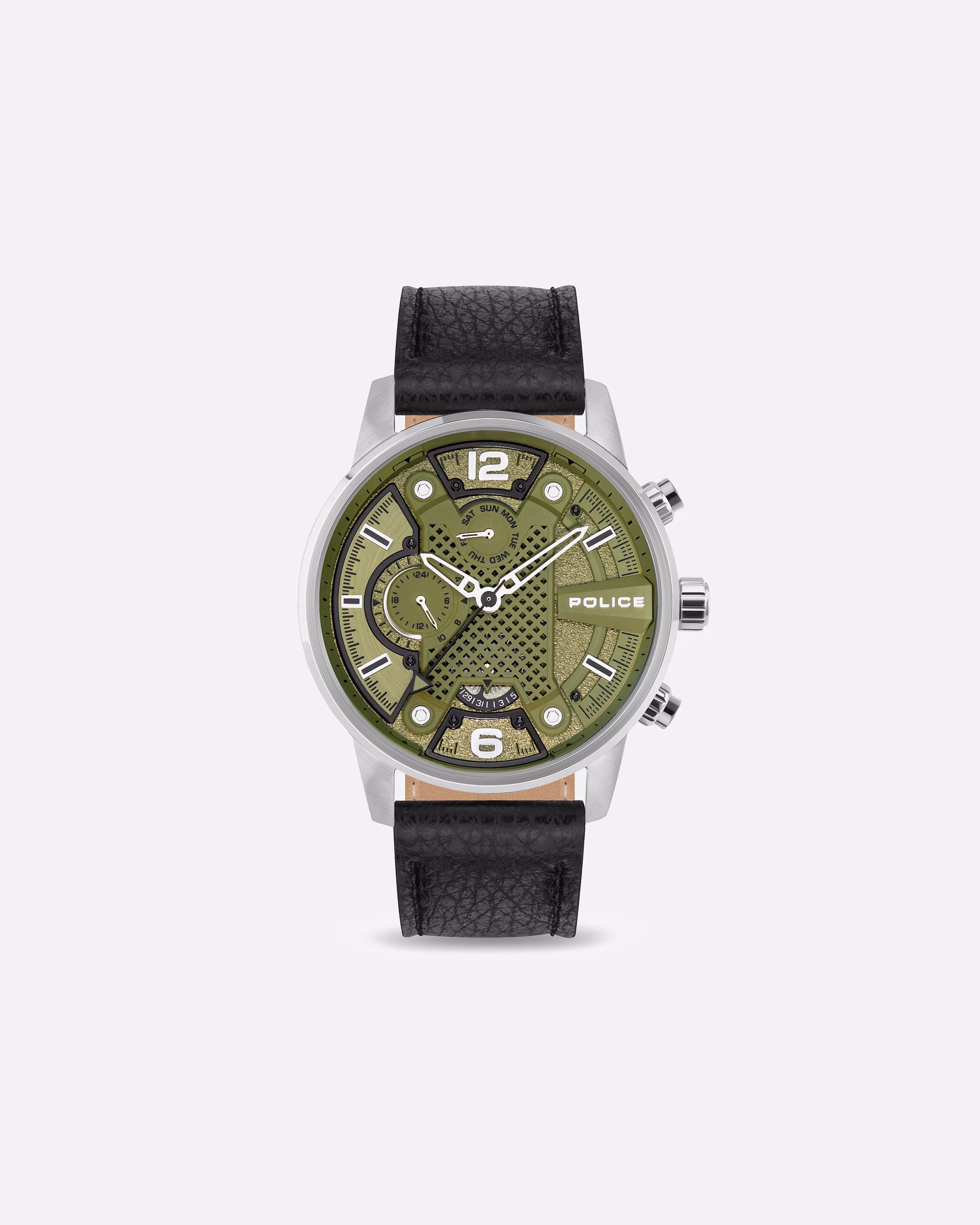 Police watch men's watch metal