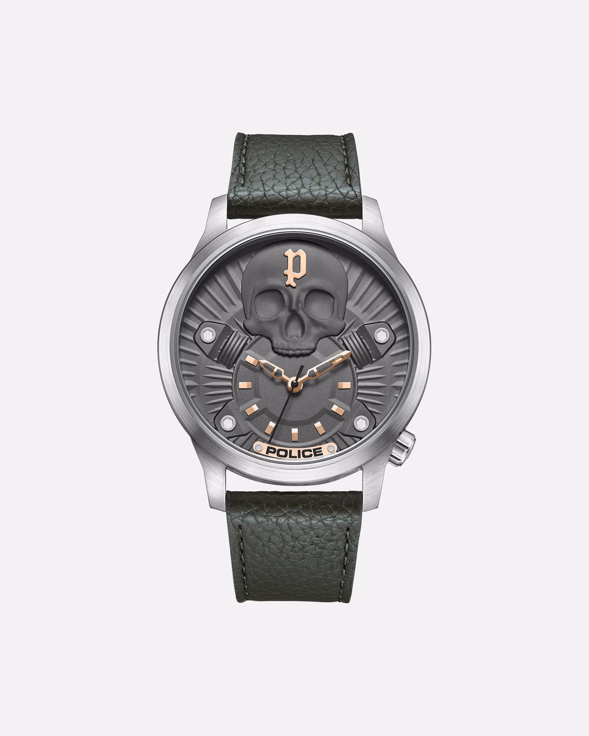 Police watch men's watch metal