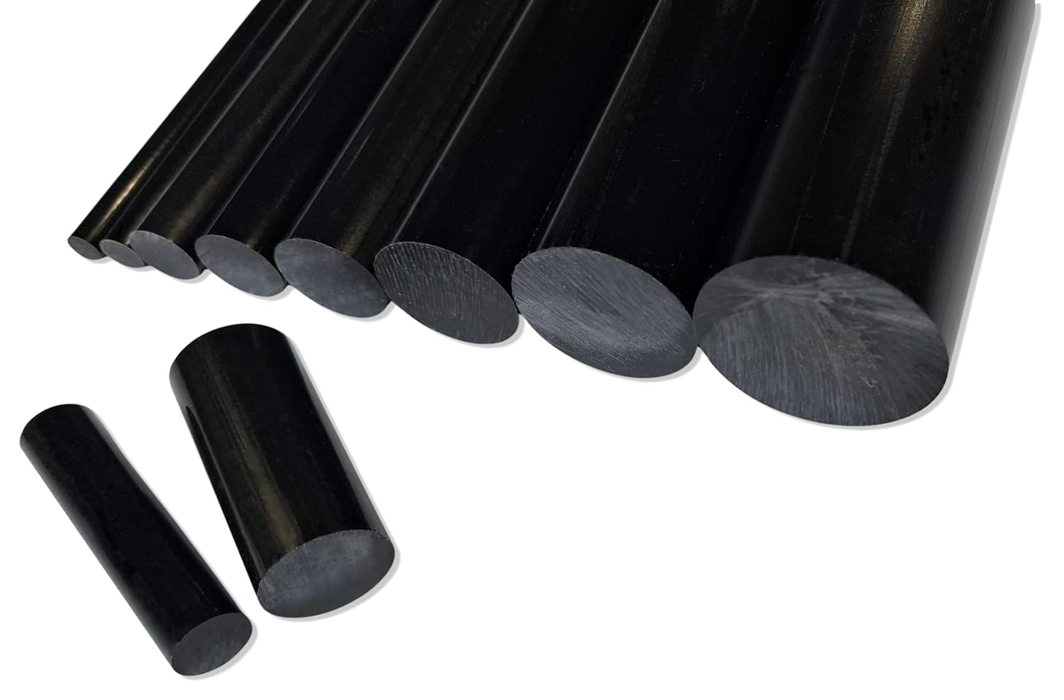 POM Round Rod Black to Size Diameter 110 mm Length 1000 mm Plastic Rod Round Material