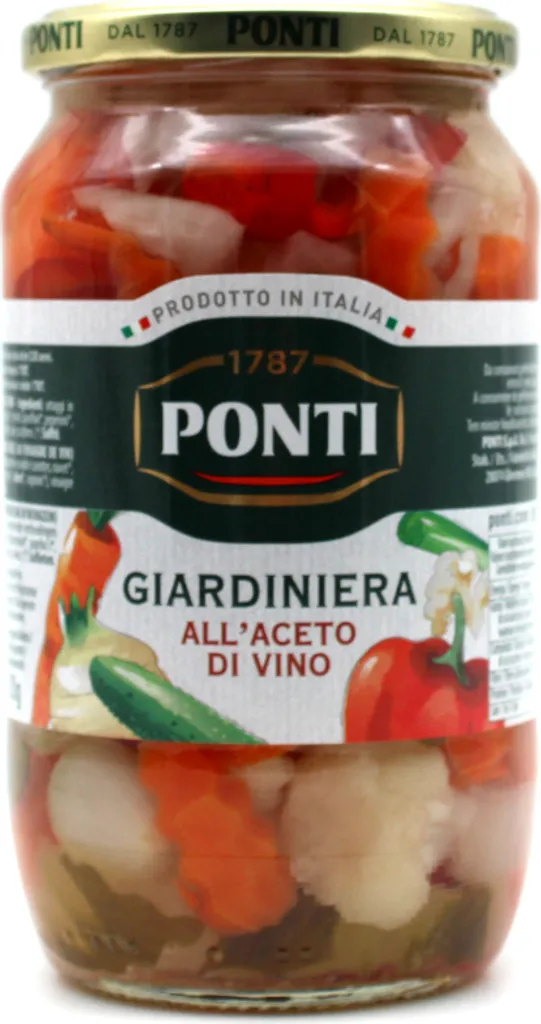 Ponti Giardiniera Pickled Vegetables in Wine Vinegar - 700gr.