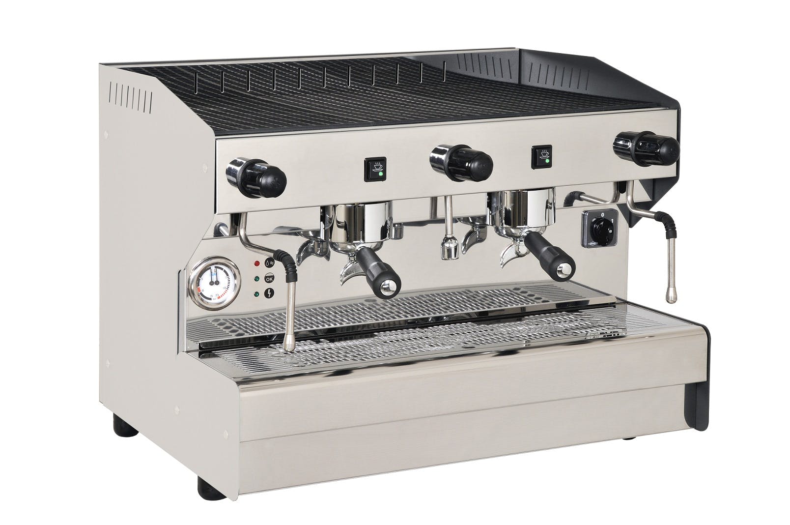 Portafilter espresso machine BAROSSI Professionale 2 Gr. Semi-auto - Stainl