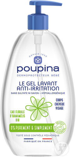 Poupina washing gel anti-irritation pump bottle 485ml