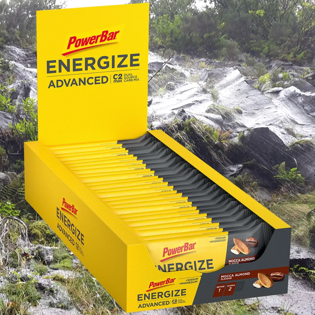 Powerbar - Energize Advanced Bar 25 x 55g Riegel Mocca Almond