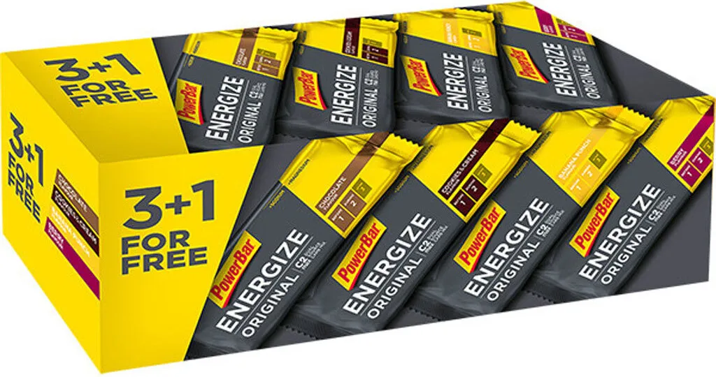 Powerbar Energize Original 3+1 Riegel Box, multiflavor