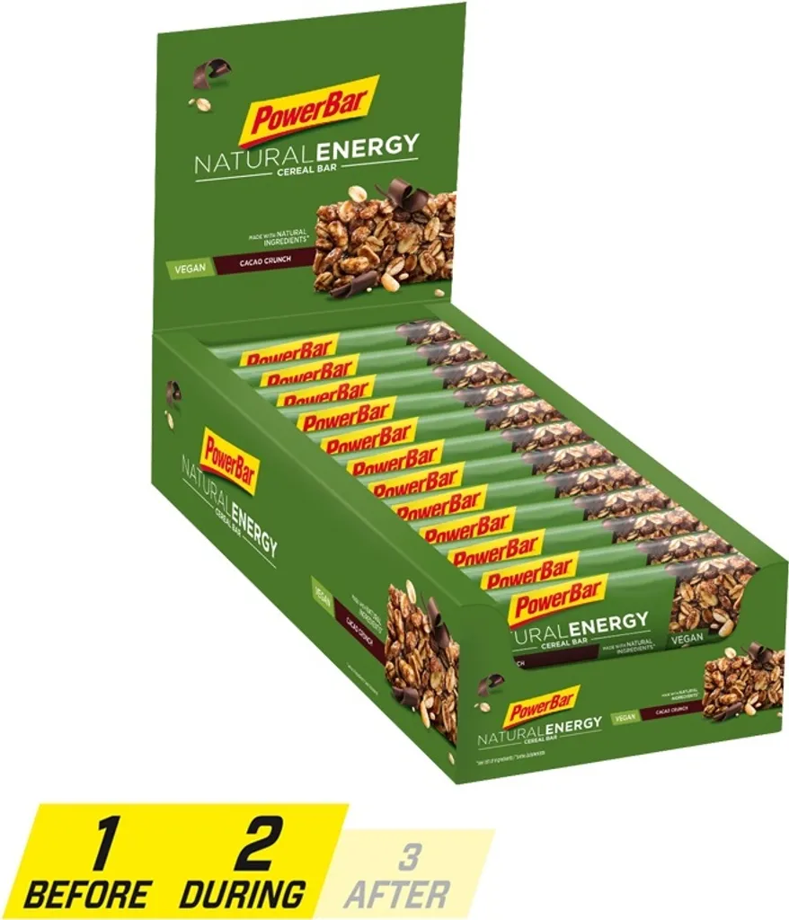 PowerBar Natural Energy, 24 x 40g Riegel BOX Cacao - Crunch