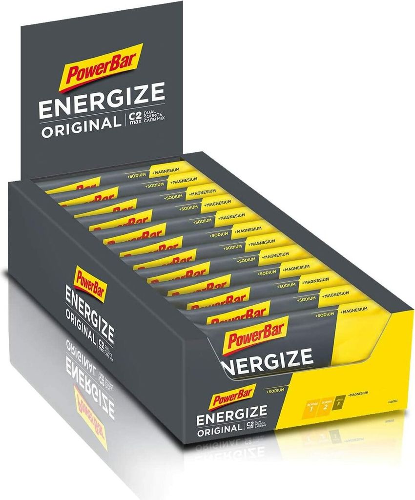 PowerBar New Energize Bar 25 x 55g Energy Riegel Box Schoko