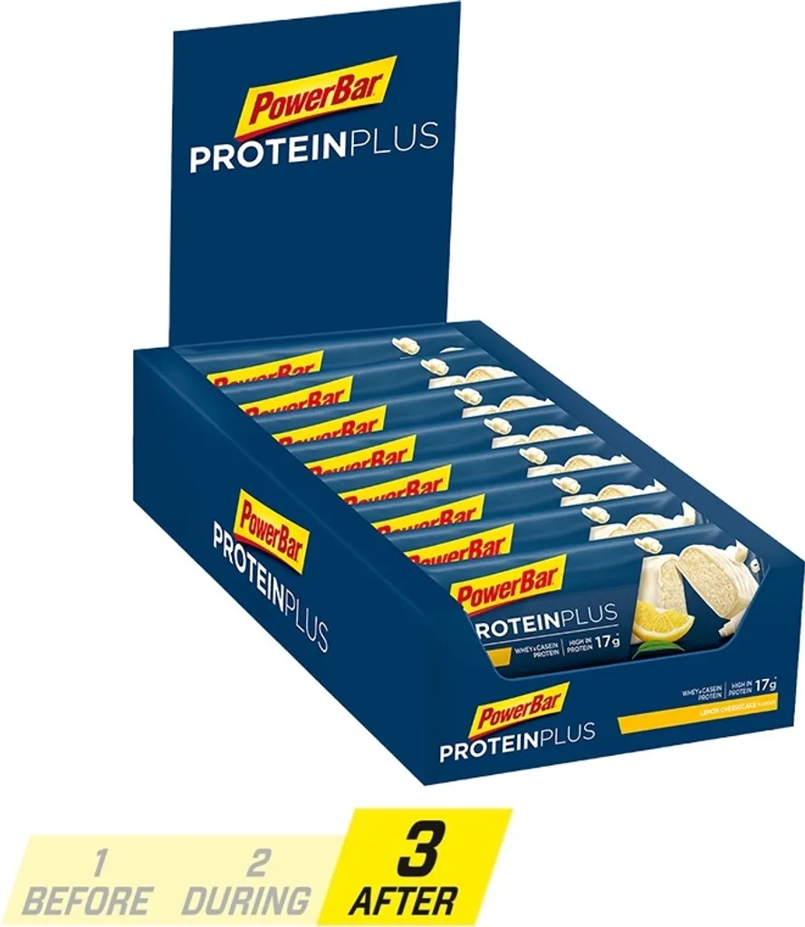 Powerbar Protein Plus Bar 30% (15x55g) Lemon Cheesecake - Riegel - Protein-Riegel