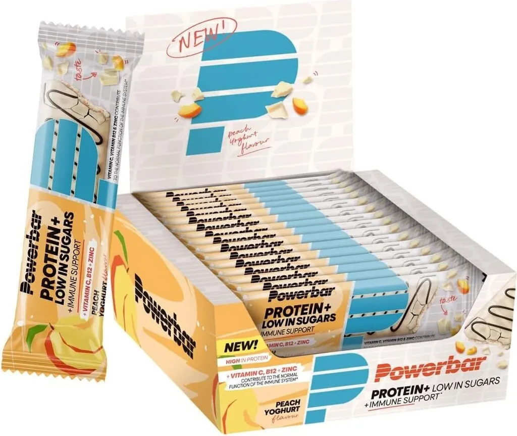 Powerbar Protein Plus Fibre Bar (16x35g) Raspberry-Joghurt - Riegel - Protein-Riegel