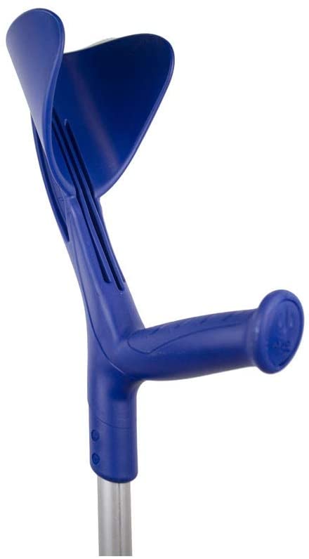 Height Adjustable Aluminium Forearm Crutch Blue