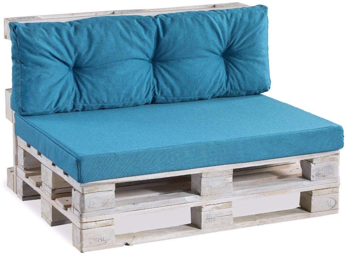 Pallet Cushions / Pallet Lounge Set, Quilted (Backrest + Seat Cushion) 120 