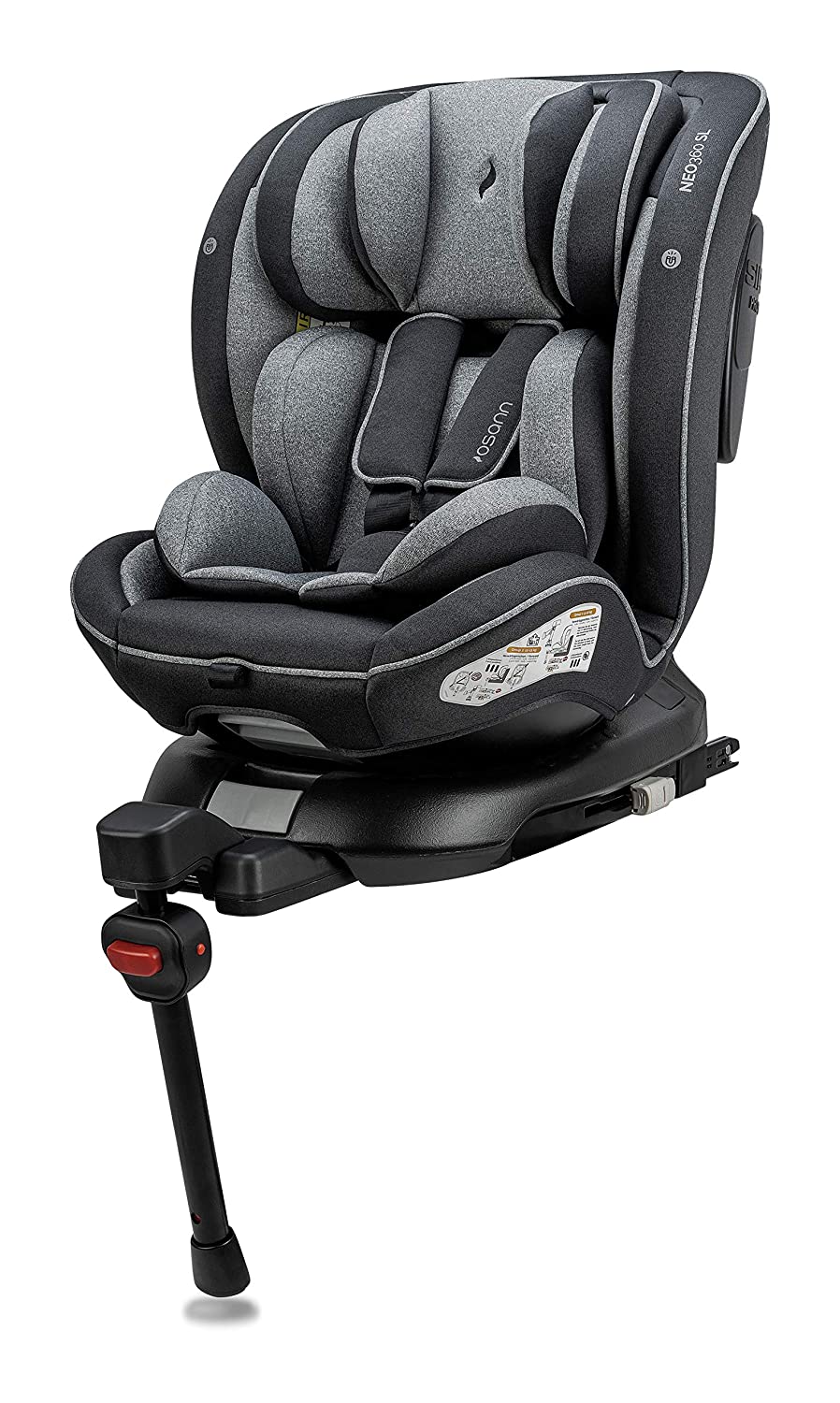 Osann Neo360 SL Child Seat Group 0+/1/2 (0-25 kg), Reboarder Child Seat with Isofix and Stand