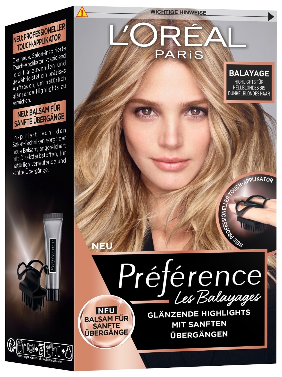 L´Oréal Paris Preference Balayage, Highlights for light blond to dark blond hair