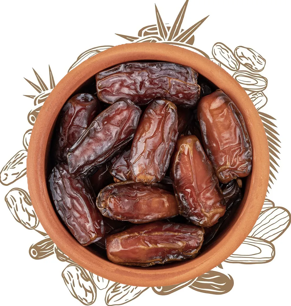 Premium Mabroom Dates from Medina 1KG | Healthy candy fruit | Fresh harvest with full-bodied flavor | 100% Natural - NO additives