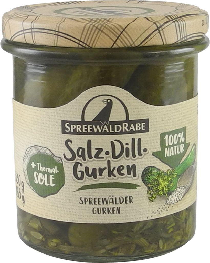 Premium salt and dill pickles from Spreewald-Rabe (330 g)