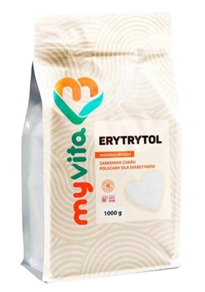 PremiumErythrit Pulver, 1000g - Kalorienfreier & Zahnschonender Zuckerersatz