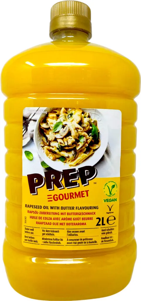 Prep Gourmet Rapeseed Oil Preparation Butter Flavor 2 L Cooking Gastro