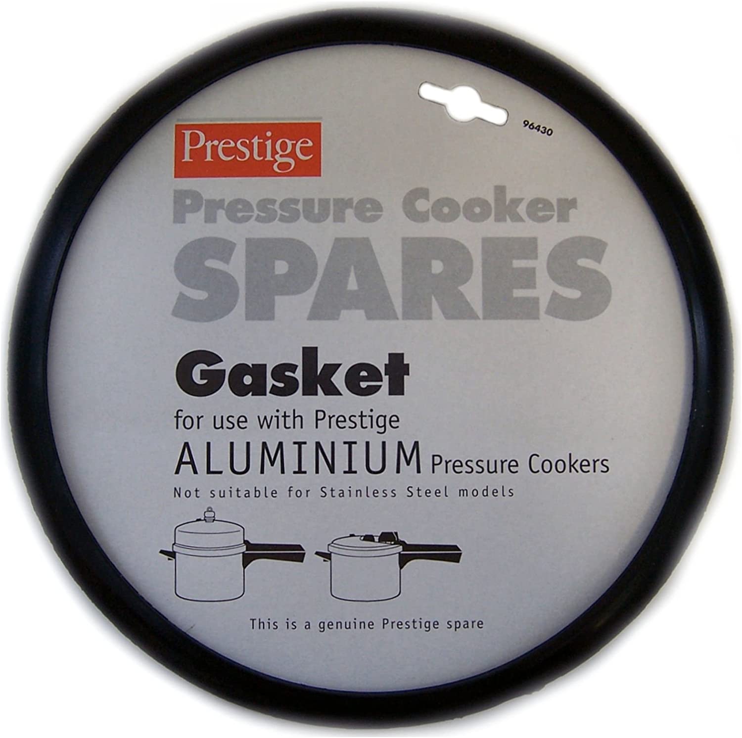 Prestige 96430 Pressure Cooker Spares Aluminium Gasket - Black
