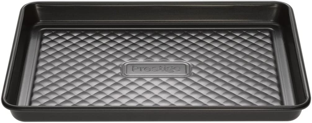 Prestige Inspire 27 x 20 cm Steel Baking Tray, Black