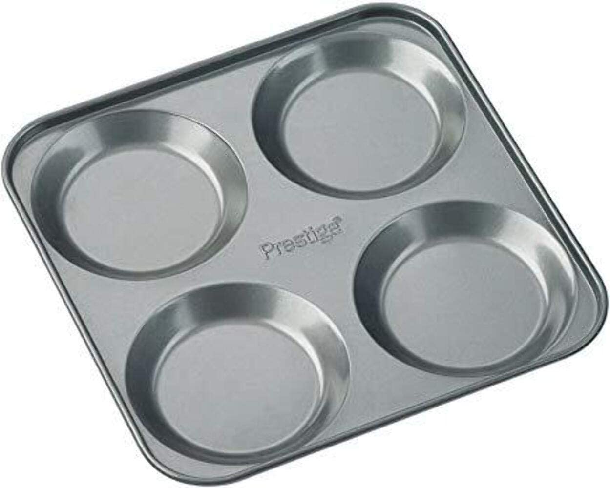 Prestige Steel 4-Cup Yorkshire Pudding Tin, Silver