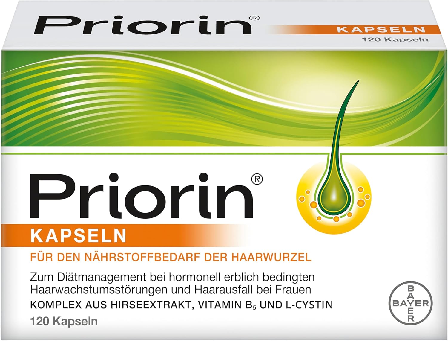 Priorin Hormonal Hereditary Hair Loss Capsules for Women 120 Capsules