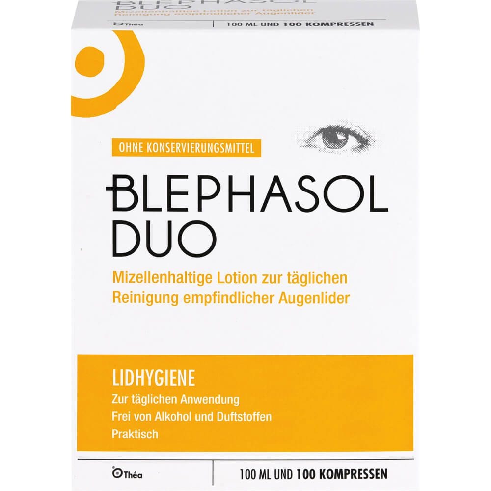 Thea Pharma BLEPHASOL Duo 100 ml lotion+100 cleaning pads
