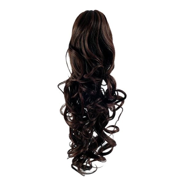 Fashiongirl Clip In Ponytail Hair Extension #2 Dark Brown - Curly