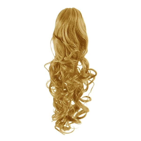 Fashiongirl Clip In Ponytail Hair Extension #27 Medium Blonde - Curly
