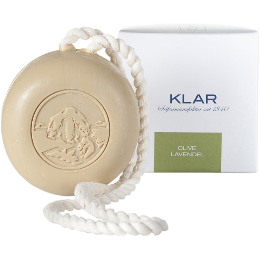 Klar Seifen Olive Lavender Hair and Body Soap with Cord