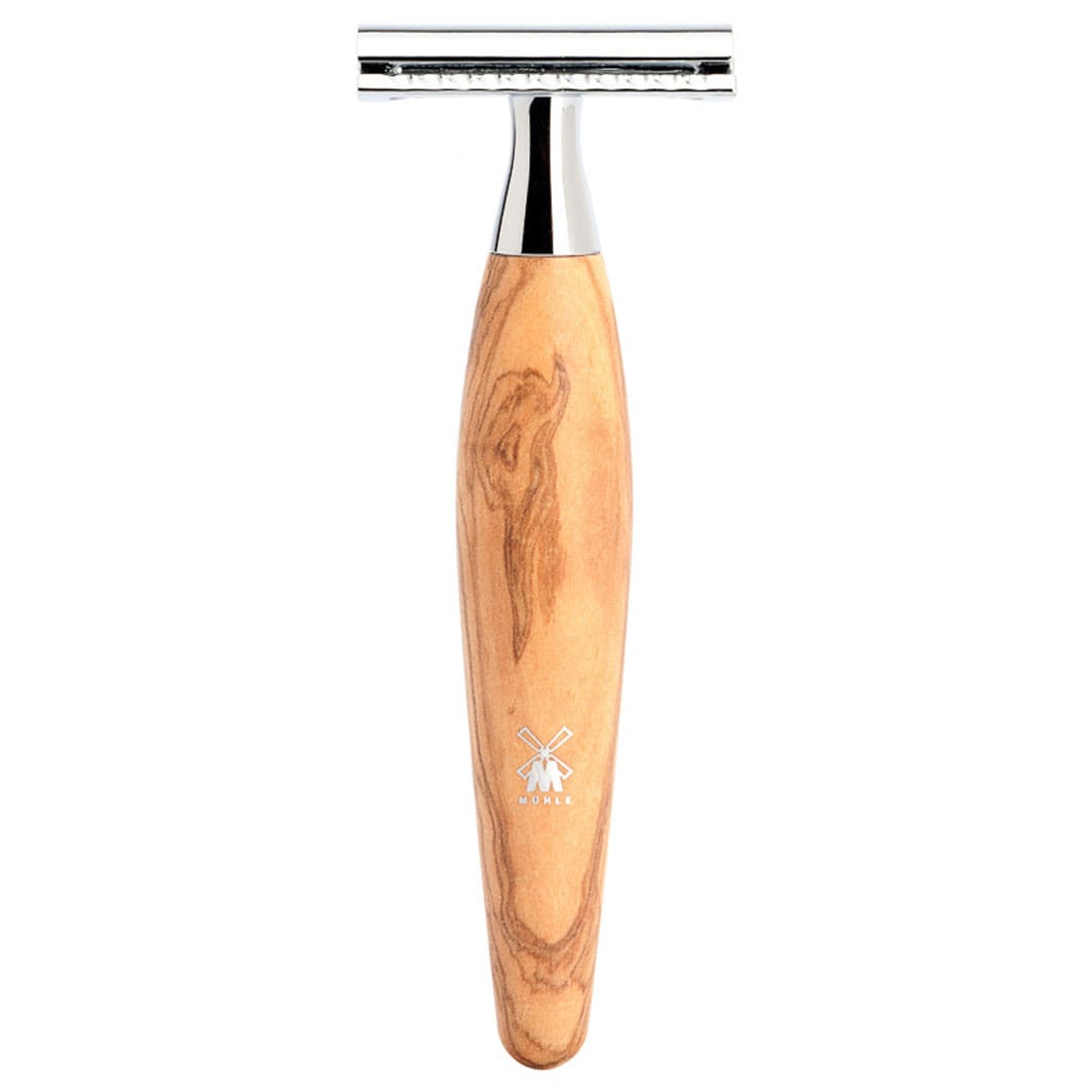 Muhle Kosmo Safety razor closed comb handle material olive wood