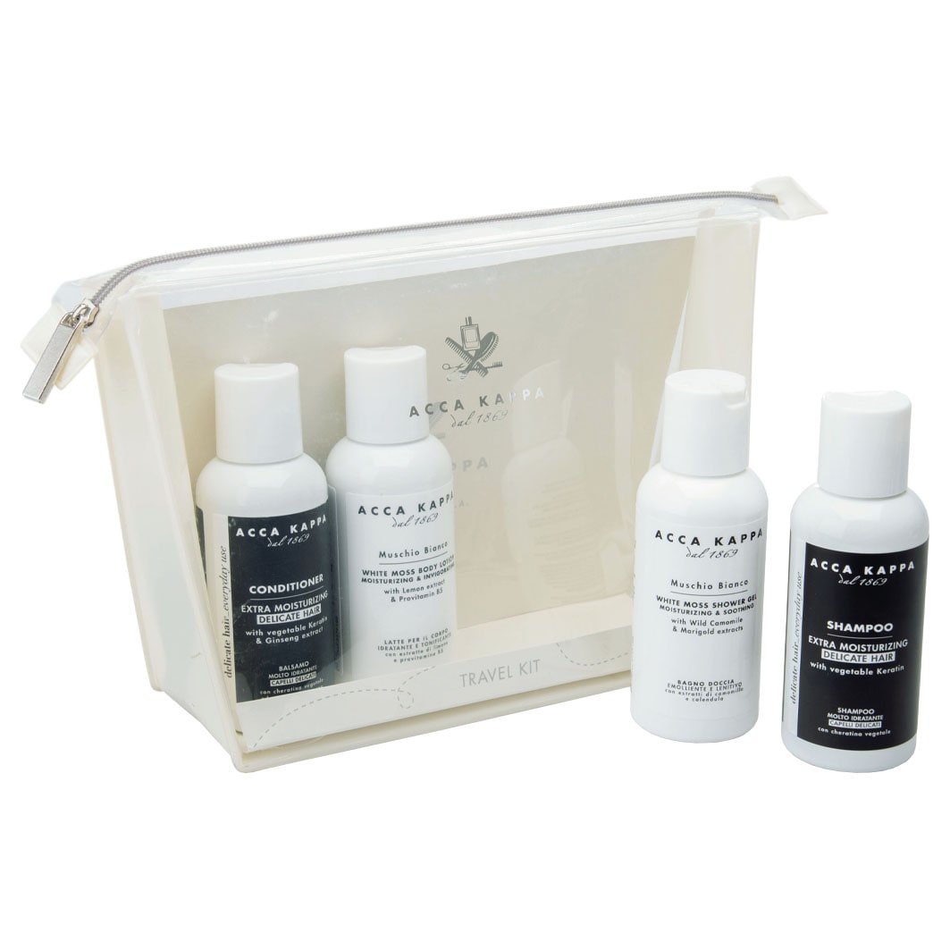Acca Kappa Muschio Bianco Travel Kit - 4 pieces