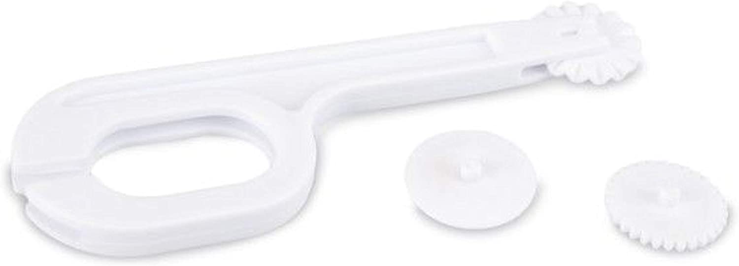 Städter Modelling Tool Embossing and Marking Wheel Plastic White 11.5 cm