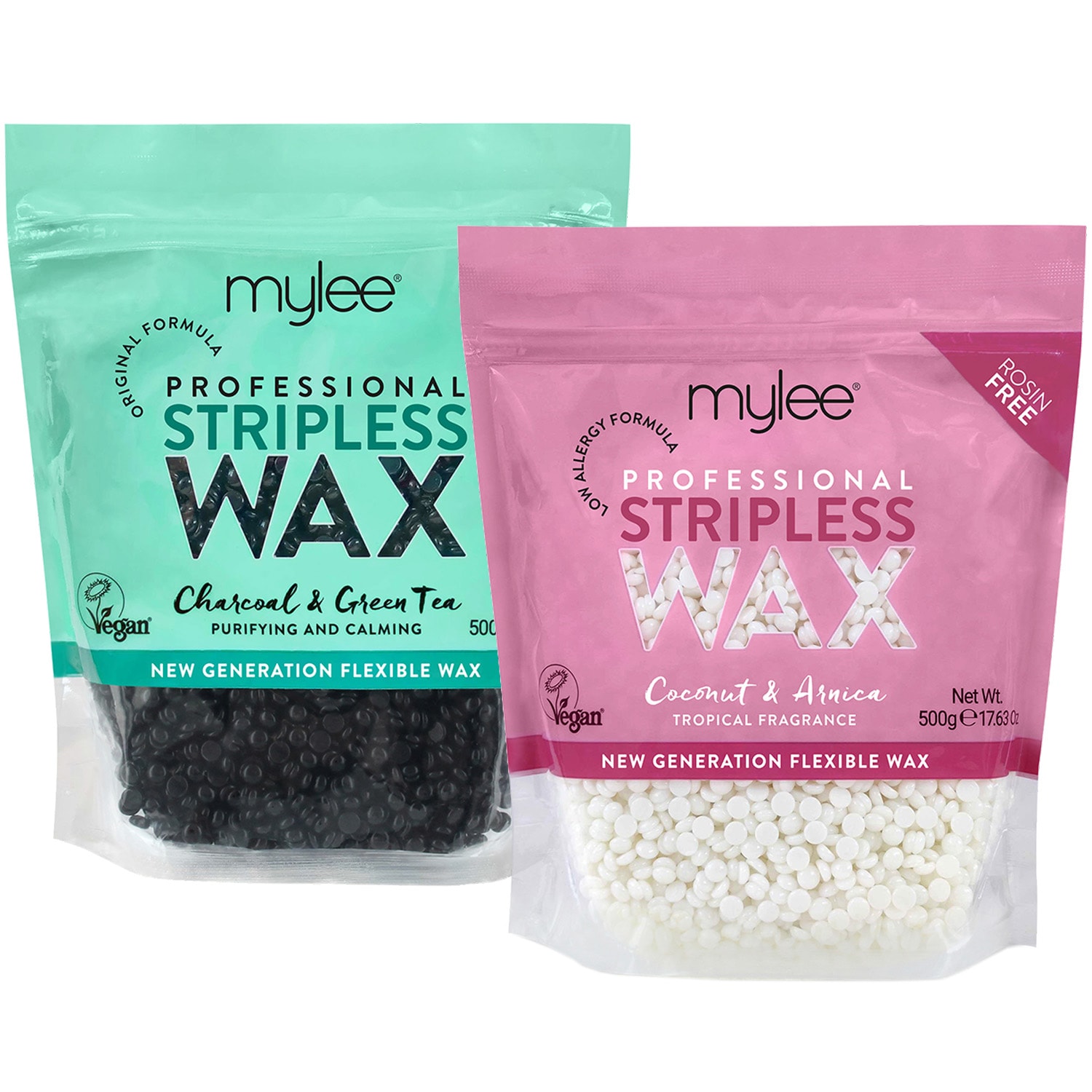 MYLEE Professional Hot Wax Bead Set Activated Carbon & Coconut