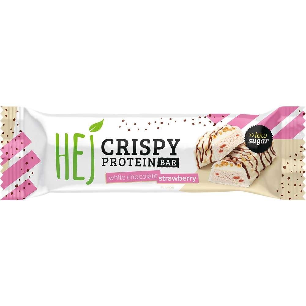 Protein bar Crispy Protein Bar, white chocolate strawberry