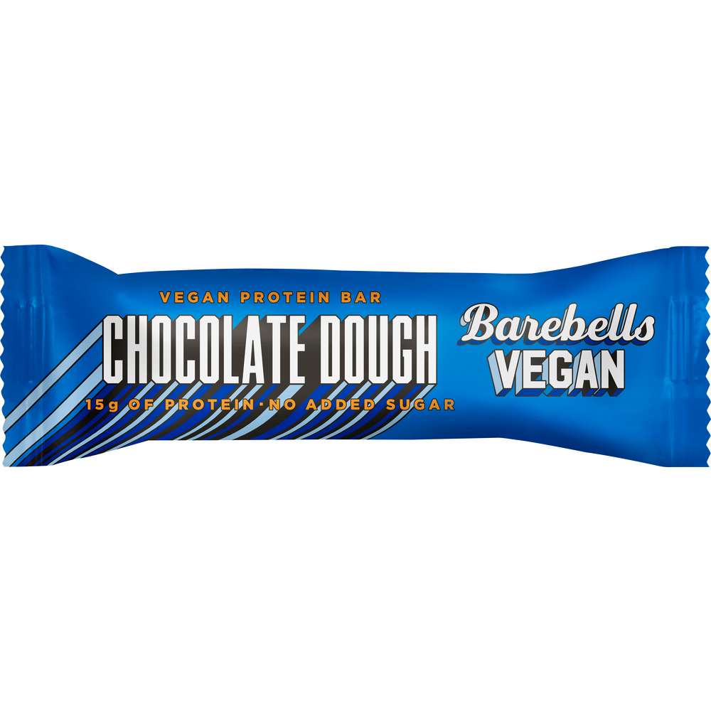 Protein bar vegan, chocolate dough