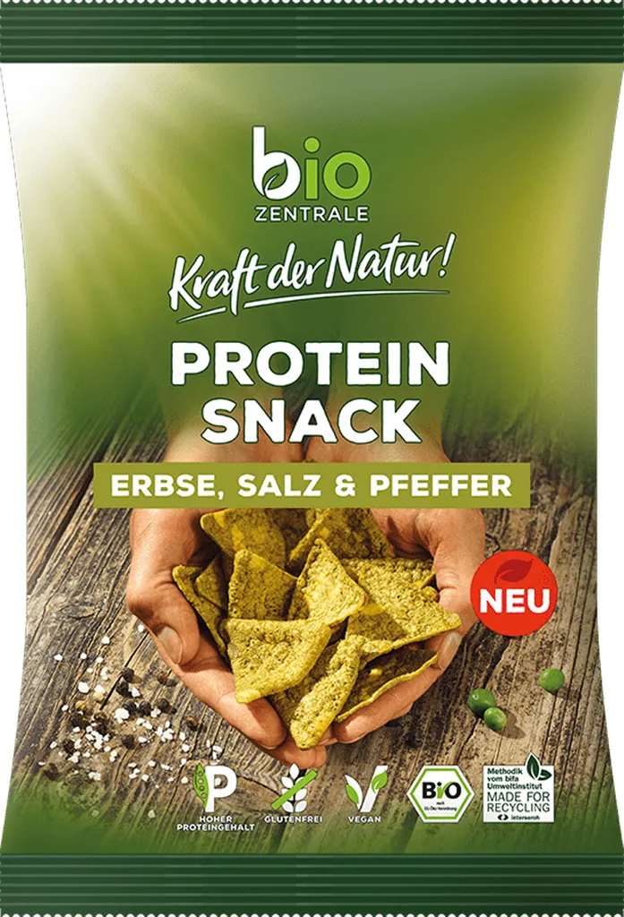 Protein snack pea, salt, pepper